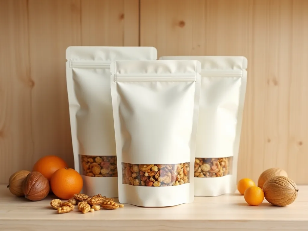 Stand-up pouches para snacks e frutos secos